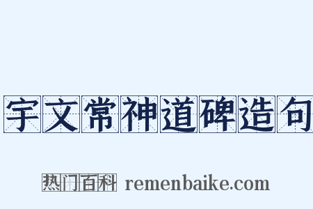 宇文常神道碑造句是什么意思的图片